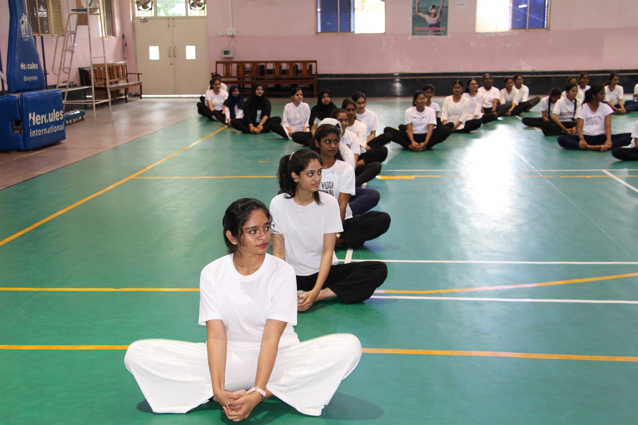 Students practicing wellness at SFIMS
